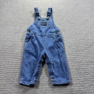 Vintage Oshkosh B'Gosh Infant Baby Denim Overalls Size 6-9Months